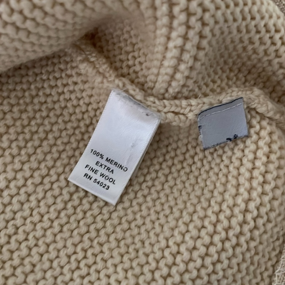 Banana Republic Cream Button-Up Wool Cardigan - Picture 8 of 8